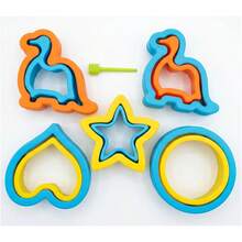 4/8/9 piezas Cortador de pan y sándwich, Cortador de frutas, verduras y galletas, Formas de corazón, estrella, dinosaurio, redondas, Perfecto para hornear DIY, Suministros de cocina, Color aleatorio - Multicolor - Ver 8