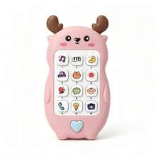 Infant Sound & Light Toy, Chewable Realistic Button Operation Early Education Device, Educational Music Game Phone (Batteries Not Included) - 彩色 - 查看 10
