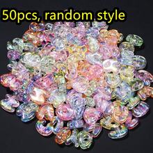 可愛字母珠 夏季 UV 幻彩透明冰感壓克力大寫字母珠 DIY 手機掛繩 鑰匙圈 項鍊 手鍊 珠寶手工配件 - 彩色 - 查看 19