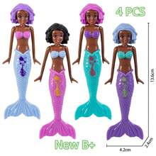 3/4pcs New Transparent/Solid Color Mermaid Diving Toys, Summer Swimming Pool Diving Toys - Transparent Mermaid - View 23