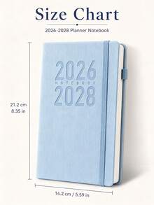 2026–2028 3年計畫本(4色可選)– 軟封面附彈性筆環,12個月視圖,英文版;適合注重組織的成年人;極簡設計 – 返校季的完美選擇 - 多色 - 查看 15