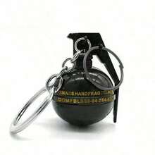 1PC Elite Fragment Grenade Stun Grenade Alloy Gun Weapon Model Keychain Birthday Gift Holiday Gift Perfect Gift Toy - Multicolor - View 8