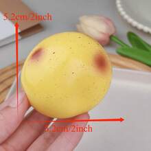 Thick Solid 5.2cm Simulation Potato Fidget Squishy, Durable Slow-Rebound Fluffy Squishy-Plush, Smooth Odorless Squishes, Soft Elastic Non-Sticky Stretchable Toy, Classroom Calming Reward Toy For Kids Teens - Multicolor - View 4