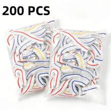500pcs Colorful Disposable Food Covers Stretchy Plastic Wrap For Bowls Food Packaging Films Fruits Assorted Colors Fresh Film With Elastic Edge Shower Head Covers Multi-Functional Shrink Packaging Bags, Shoe Covers - View 13