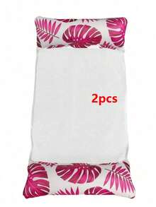 Hammock Tiup Multifungsi 4-in-1 untuk Dewasa, Desain Motif Daun, Kursi Santai Terapung Tahan Air PVC Tebal, Cocok untuk Pesta Kolam Renang - Daun maple - View 15