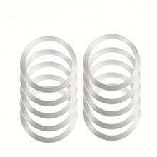 10pcs Wireless Charging Magnetic Rings, Stainless Steel Adhesive Patches, Compatible With All Phones, Car Phone Holder, High Compatibility, Durable Multifunctional Design, Fashionable Metal Phone Stickers - Multicolor - View 6