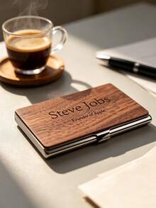 Personalized Business Fashion Business Card Holder, Customizable Logo Office Supplies Gift Business Card Holder, Magnetic Business Card Clip, Suitable For Storing Business Cards, Also Can Store Cigarettes, Father's Day Gift - Multicolor - View 7