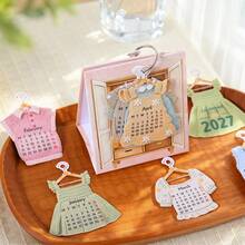 2027 Mini Desk Calendar Four Seasons Wardrobe Series Desktop Ornament Personal Planner Calendar - Desk Calendar - View 6