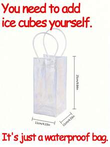 1pc Portable Wine Cooler Bag, Leak-Proof Ice Bucket Set - Insulated Plastic, Perfect For Chilling Beer, Champagne And Red Wine, Suitable For Picnic And Outdoor Activities, Hawaii, Bar, Home Party - Back To School Essential Accessory - Multicolor - View 14