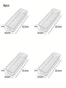 4pcs/1pc Expandable Cutlery Drawer Organizer, Suitable For Kitchen Utensils, Knives, Forks, Spoons Storage, Adjustable Plastic Storage Box - View 10