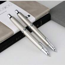 MAJOHN Black Metal Retractable Ballpoint Pen, Press-Type Fine Tip Smooth Ink Pen, Suitable For Students, Calligraphy And Office, Gift For Men And Women - Multicolor - View 6