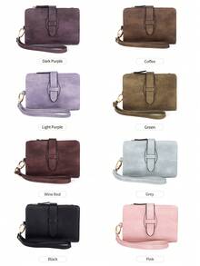 FOREVER MIYIN Women Vintage Texture Wristlet Clutch, Zipper Closure RFID Wallet With ID Window Multi Card Slots Coin Purse For Daily Use - Multicolor - View 8