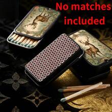 1pc Vintage Oil Painting Style Forest Deer Pattern Matchbox (Matches Not Included), Minimalist Portable High-End Matchbox, Fashionable Exquisite Pattern Matchbox, Halloween, Christmas And Holiday Gift, Small Accessory Storage Box - Multicolor - View 10