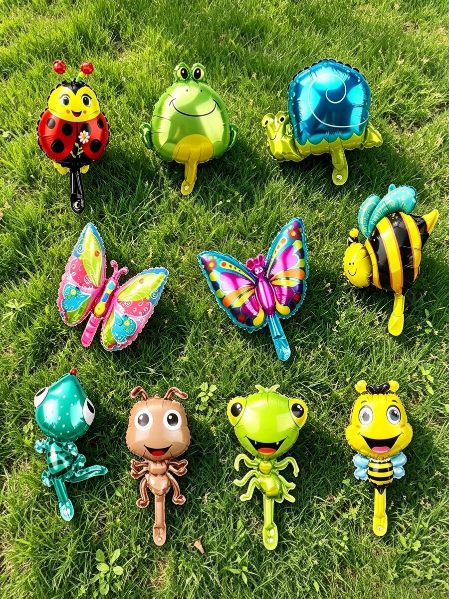 20pcs Insect Foil Balloons, Cartoon Insect Decorative Balloons, Animal ...