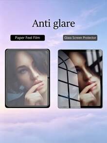 2片裝磨砂紙感平板螢幕保護貼 防眩光 防指紋 防刮 相容 Galaxy Tab/iPad Air Pro/小米/華為 MatePad/Honor Pad 防爆耐刮 辦公繪圖書寫軟膜 非玻璃 - 霧面 - 查看 5