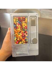 1pc Vintage Mini Candy Vending Machine - Battery-Free Retro Snack Dispenser, Perfect For Selling Chewing Gum, Gummy Candy, Chocolate And Mixed Snacks, Ideal Kitchen Countertop Accessory And Novelty Desktop Decor, No Battery Required, Manual Operation To Dispense Candy - Multicolor - View 15