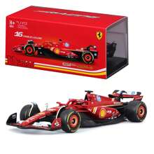 Model Pembalap F1 Skala 1/43 Burago dengan Helm, Termasuk Kotak Pajangan, Figur Model Mobil Balap F1 Kreatif - MultiWarna - View 4