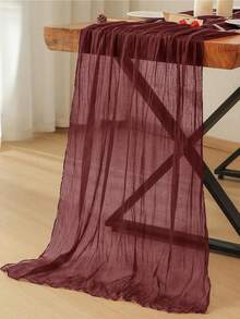 2/5/10pcs Taplak Meja Katun Tebal Warna Burgundy - Gaya Bohemian Vintage Country, Sempurna untuk Pernikahan, Pesta Lajang, dan Pesta Ulang Tahun - Burgundy - View 6