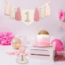 3 pièces Guirlande de franges en fil de style bohème fait main, décoration de chaise haute pour fête d'anniversaire, décoration murale, décoration de la maison - Plusieurs styles - Voir 7