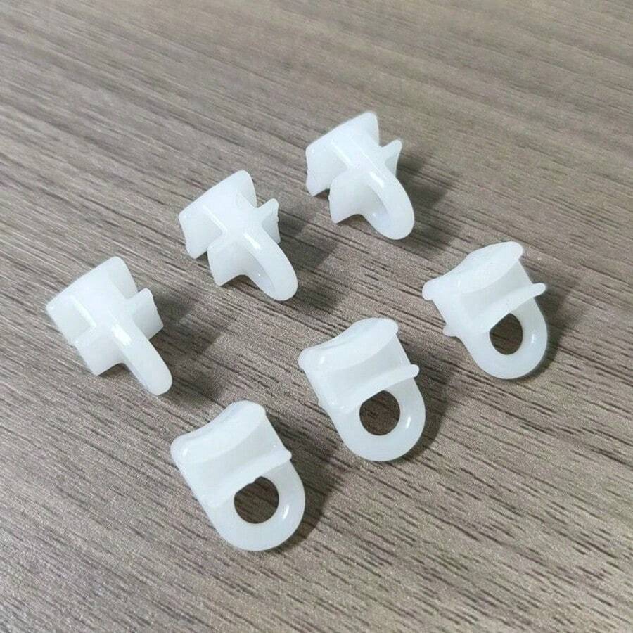 20/30/60pcs Curtain Track Gliders, Nano Silent Square Track Sliders, Plastic Curtain Hooks, Suitable For Square Curtain Tracks, Replacement Sliding Carriers - C-multicolor - View 1