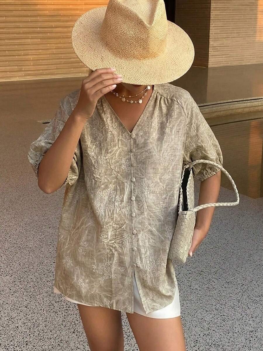 Women Blouses & Shirts - 綠色 2 - 查看 1