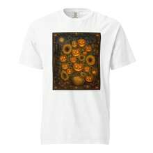 Lokales Lager, Unisex-T-Shirt aus 100 % Baumwolle, Kurzarm, Motiv Vintage d'Halloween citrouille: Tournesols, Rundhals, lässige Passform - Weiss - Übersicht 2