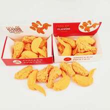17pcs Fried Chicken Shaped Eraser Set, Christmas Gift, Stationery, Children's Stationery, Boxed Set (8pcs) Random Color, Home Pack (9pcs) Fried Chicken Eraser, Back To School - Multicolor - View 11