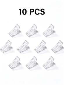 TOMICCA 5/10/20pcs Of 6 Colors Nail Clips, Quick Construction Of Nail Shape Tips, Nail Clip Finger Extension Tool, Use For Quick Molding Glue, Crystal Extension Glue Fake Nail Mold Fixing Clip, DIY Nail Tool - Multicolor - View 23
