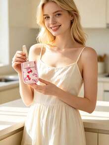 可愛迷你拉鍊收納包附組合鎖，適合便攜收納，輕巧可放口紅、卡片、耳機，女性旅行日常配件，時尚隱形胸罩錢包，含 RFID 防盜刷插槽，多色可選，柔軟親膚材質，適合送給姐妹與好友的旅行、畢業、萬聖節、聖誕節、感恩節或復活節禮物 - 彩色 - 查看 8