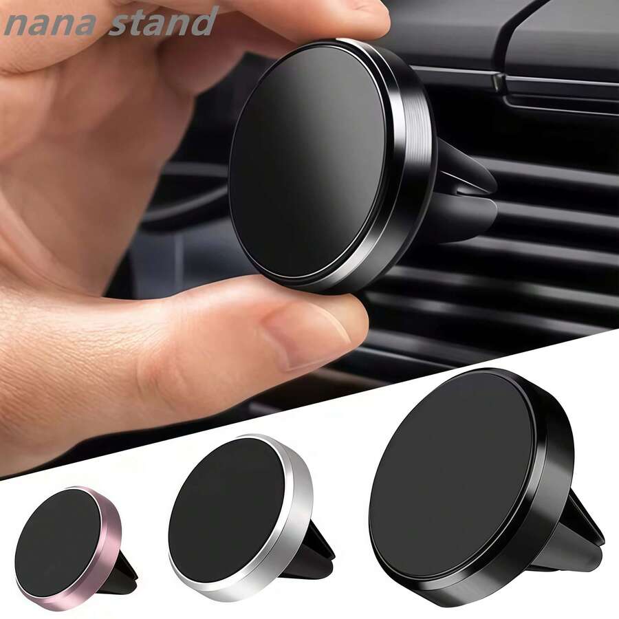 1 Buah Dudukan Ponsel Mini untuk Mobil, Rotasi Bebas 360°, Mudah Dipasang dan Dilepas, Bahan Paduan Aluminium Premium, Bergaya dan Tahan Lama, Universal untuk Semua Model Mobil