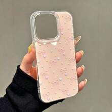 1PC Double Layer IMD Fresh Full Screen Bow & Colorful Star Phone Case, Compatible With Apple 17 Pro Max/17 Pro Max/16/15/14/13/12/11 - IMD Large Hole Minimalist Double Layer Shockproof Phone Case Protective Cover - Multicolor - View 3