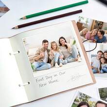 6x6-Inch Scrapbook | 240 Pages, Thickened Blank Pages, Wedding Album, Exclusive Photo Album For Girlfriend, Boyfriend, Family | Creative Handcrafted Gifts With A Sense Of Ceremony, Available In Pink, Yellow, Purple - Multicolor - View 7
