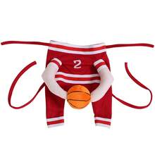 1PC Cosplay Basketball Player Dog Costume Pet Halloween Party Outfit Funny Dogs Cats Sports Jersey Clothes With Basketball Design Funny Party Pets Dress Up Clothes - Multicolor - View 12