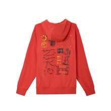 Nike Club Men's Astronaut Embroidered Hoodie Logo Letter Fashion Back Planet Graphic Print Loose Fit Sports Sweatshirt Red - Red - View 4