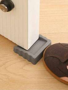 1/4pcs Creative Rubber Door Stopper, Anti-Pinch Anti-Collision Door Wedge, Suitable For All Homes, Perfect Home And Office Decor - Multiple Styles - View 1