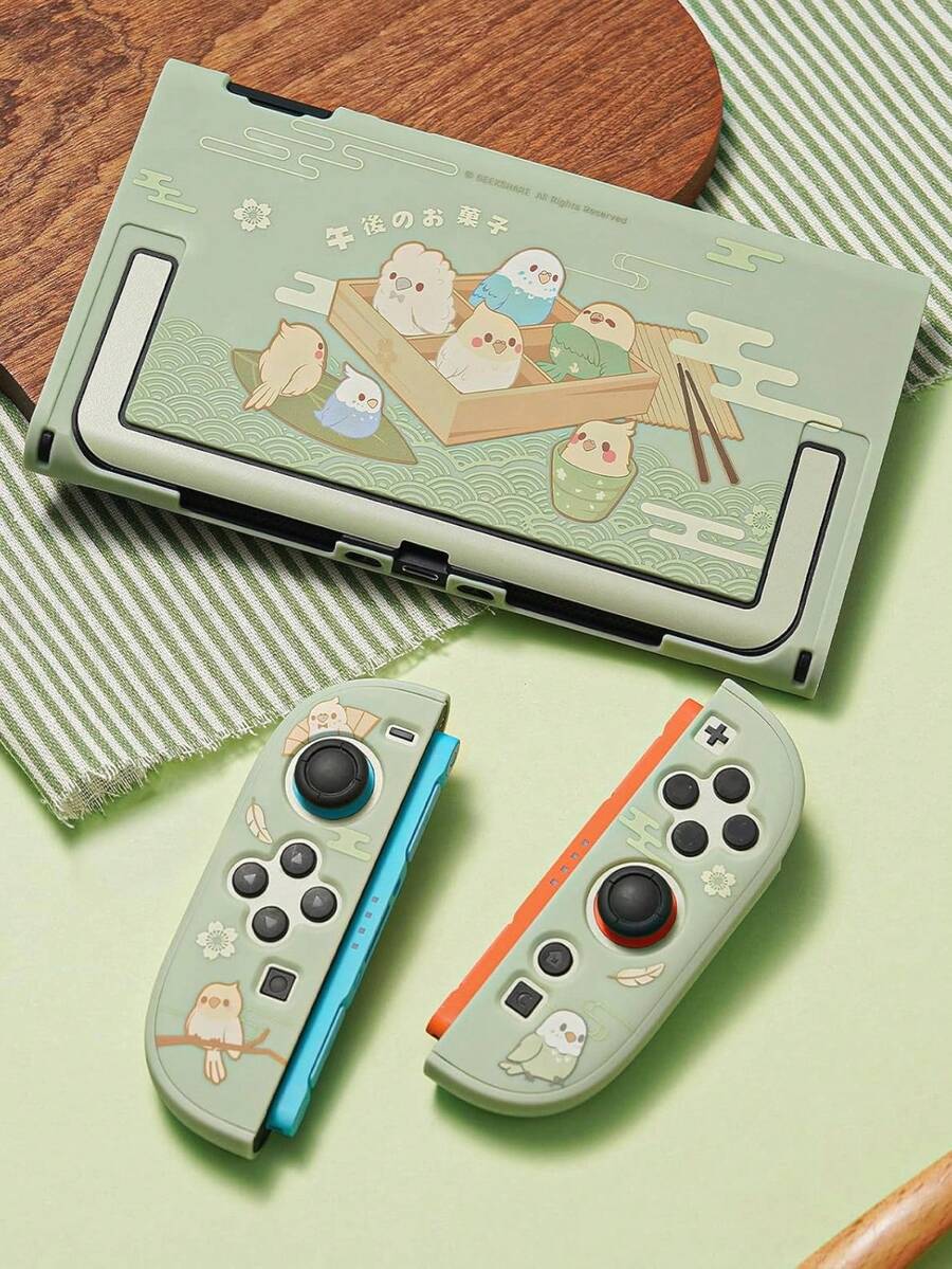GeekShare 可爱鹦鹉设计超薄电脑保护壳，适用于 Switch 2 游戏机