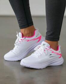 TÊNIS ESPORTIVO PULSE FIT ACADEMIA ANTIDERRAPANTE LEVE CONFORTÁVEL - Pink - Visão 2
