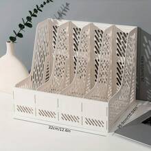 منظم مكتبي من 4 طبقات، رف كتب، حامل ملفات متعدد الألوان، حامل أقلام، بلاستيك غير صلب، مرن وقوي، رف تخزين ملفات A4، صندوق تخزين ملفات/أوراق 32*25 سم، منظم مكتب الطالب، العودة إلى المدرسة، لوازم مدرسية، مناسب لهدايا عيد الميلاد، ديكورات عيد الميلاد، هدايا التخرج، هدايا حفلة العزوبية، هدايا وصيفات العروس، هدايا عيد الأب، ديكورات هالوين، هدايا هالوين، هدايا اقتراح وصيفة العروس، هدايا ضيوف الزفاف، ديكورات حفلة عيد الميلاد وعناصر الزفاف، حفلات الزفاف، حفلات أعياد الميلاد - متعدد الألوان - مشاهدة 5