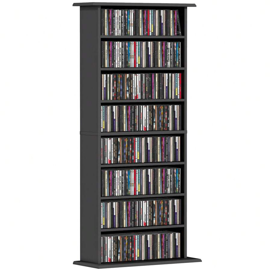 HOMCOM Racks à CD &  DVD