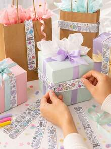 32/22/14/6pcs Birthday Theme Coloring Pages, Party Favors, Birthday Party Interactive Prizes, Party Gifts, Suitable For Filling Birthday Gift Bags (No Other Accessories Included) - Birthday Theme Doodle Bracelet - View 10