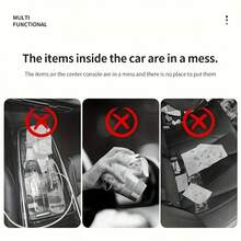 This Trash Can Is Made Of Microfiber Leather And ABS Material, Specifically Designed For Vehicles To Maintain Its Shape And Fit 99% Of Car Models. It Can Handle Both Dry And Wet Waste, Is Easy To Install, And Does Not Damage The Vehicle. - Car Trash Can - View 11