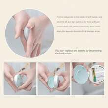 Belovedone 6件套电动婴儿指甲钳套装，儿童指甲抛光工具，婴儿修甲剪，婴儿护理套装，婴儿指甲钳，非常适合作为圣诞节、万圣节、感恩节礼物，儿童礼物 - 彩色 - 查看 6
