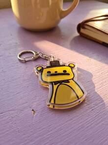 1Pc/6Pcs Night Game Character Q Version Cartoon Acrylic Keychain Set, Horror Game Alien Character Pendant, Backpack Bag Car Key Decoration, Game Fan Collection, Birthday Gift, Friend Exchange Small Accessory - Multicolor - View 10