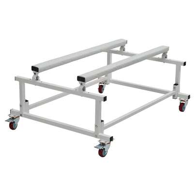 Beaully Heavy Duty Adjustable Jet Ski Dolly Cart, 1000 LBS Capacity Steel PWC Dolly With 4 Locking Casters & Carpeted Surface, Easy To Assemble, For Personal Watercraft Storage And Transportation