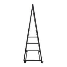 Iron Ribbon Display Storage Organizer With Wheels Ribbon Holder Organizer Rack - Black - View 7