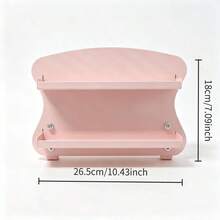 Wavy 2/3 Tier Children's Desktop Bookshelf, Children's Mini Book Storage Organizer, Cute Desktop Magazine Display Rack, Suitable For Nursery And Playroom - Multicolor - View 13