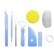 8/1pc Clay Sculpting Tool Set Plastic Modeling Tools For Pottery DIY Handmade Crafts Beginners - Multicolor - View 10
