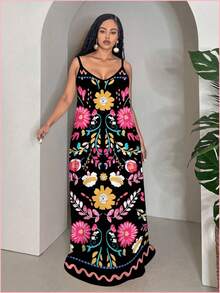 Women Midi Dresses - Negro01 - View 6