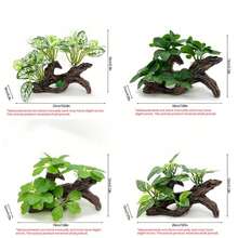 1件魚缸漂流木裝飾，人造水生植物水族用品，樹脂魚缸裝飾模擬漂流木，鬥魚配件，魚缸裝飾，魚缸配件，適用於鬥魚、生態缸、爬行動物躲藏洞穴，萬聖節、聖誕節、感恩節魚缸裝飾禮物 - 歡樂水族 - 查看 8