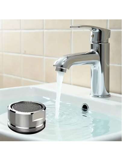 6入 M24螺紋水龍頭起泡器替換噴嘴，防濺水流過濾網芯，適用廚房浴室洗手盆水龍頭，易安裝金屬塑膠出水口配件，家用酒吧洗臉盆水龍頭翻新節水用品